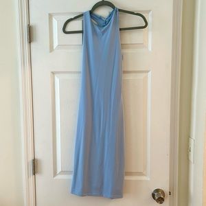 Blue body con dress